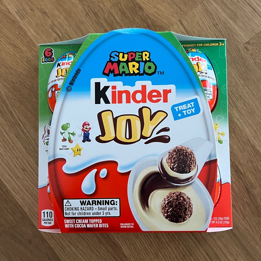 Kinder Joy Eggs Surprise Super Mario Edition 6 Egg pack • RARE • New in Package